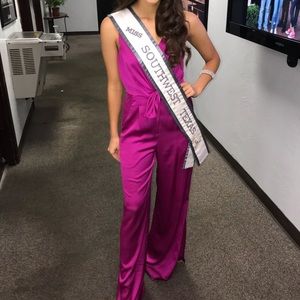 Pink Antonio Milani jump suit